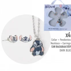 Best Set de Bisutería Stitch Disney - Collar y Pendientes Películas Y Personajes De Disney ·Lilo Y Stitch