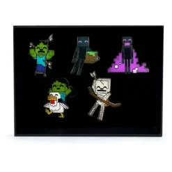 Hot Set de Chapas Esmaltadas Minecraft de 5 cm por Minecraft