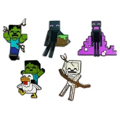 Hot Set de Chapas Esmaltadas Minecraft de 5 cm por Minecraft