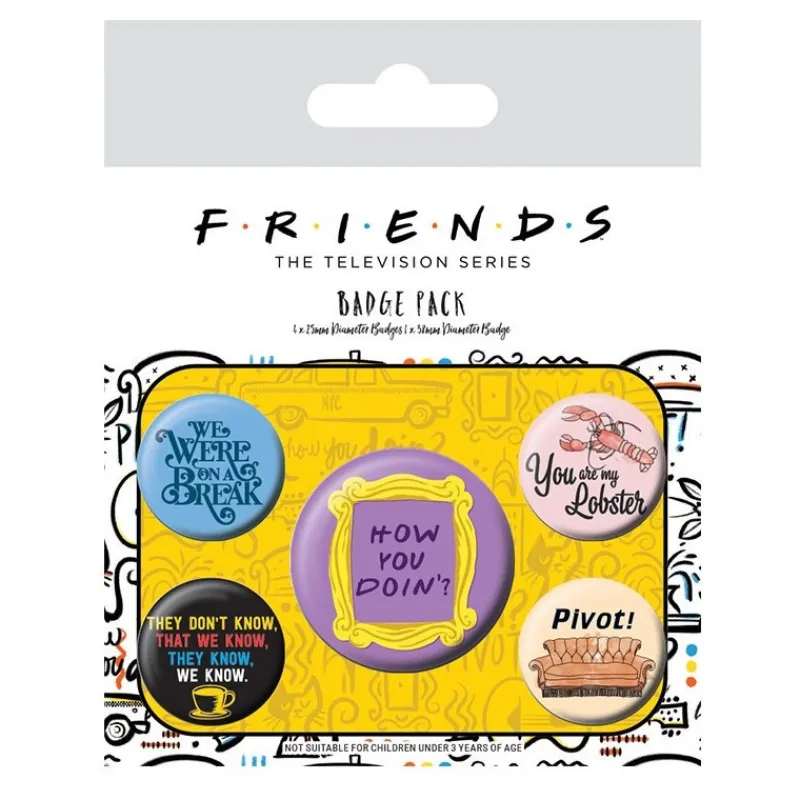 New Set de Chapas Friends Icons Friends