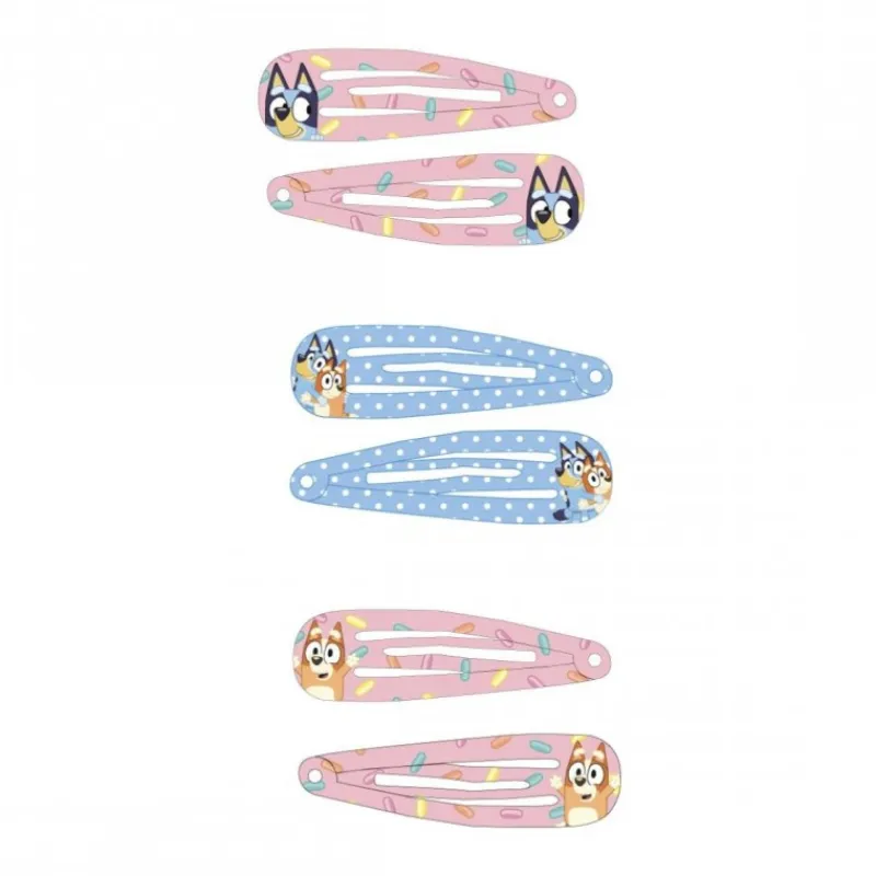 Outlet Set de Clips para el Pelo Bluey 6 Piezas - Multicolor Accesorios Para El Pelo, Gafas De Sol Y Kits De Belleza Infantiles