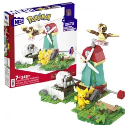 Set de Construcción Pokémon con Molino y Motion Brick Juguetes, Figuras Y Más Regalos Para Peques|Pikachu