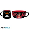 Abystyle Cosas De Luffy One Piece|Hogar One Piece^Set de Desayuno One Piece Taza y Cuenco de Luffy