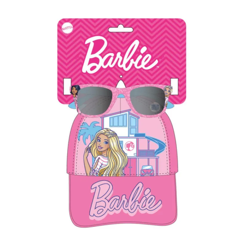 Niños Cerdá Kids Ropa Y Téxtil: Cosas Que Ponerse Para Niños ^Set de Gorra y Gafas de Sol Barbie - Estilo y Diversión en Rosa