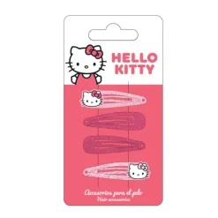 Cerdá Kids Accesorios Para El Pelo, Gafas De Sol Y Kits De Belleza Infantiles ^Set de Horquillas Hello Kitty Diseño Rosa y Fucsia
