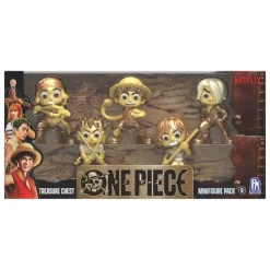 BOTI Figuras One Piece|Figuras^Set de Minifiguras One Piece Cofre del Tesoro 6,5 cm