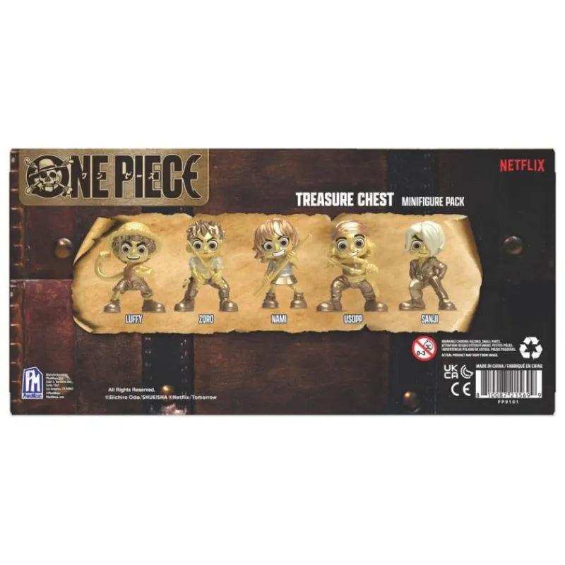 BOTI Figuras One Piece|Figuras^Set de Minifiguras One Piece Cofre del Tesoro 6,5 cm