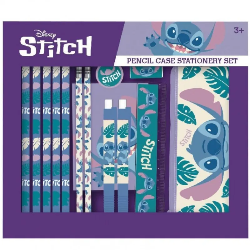 CyP Brands Disney Para Niñas|Para El Cole^Set de papelería 14 piezas Lilo & Stitch