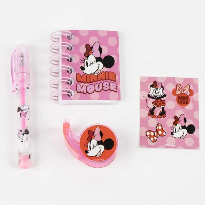 Set de Papelería Minnie Mouse Multicolor con Minimochila Disney Para Niñas|Para El Cole
