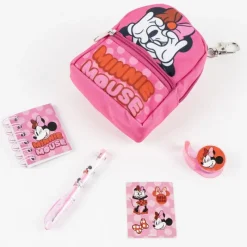 Set de Papelería Minnie Mouse Multicolor con Minimochila Disney Para Niñas|Para El Cole