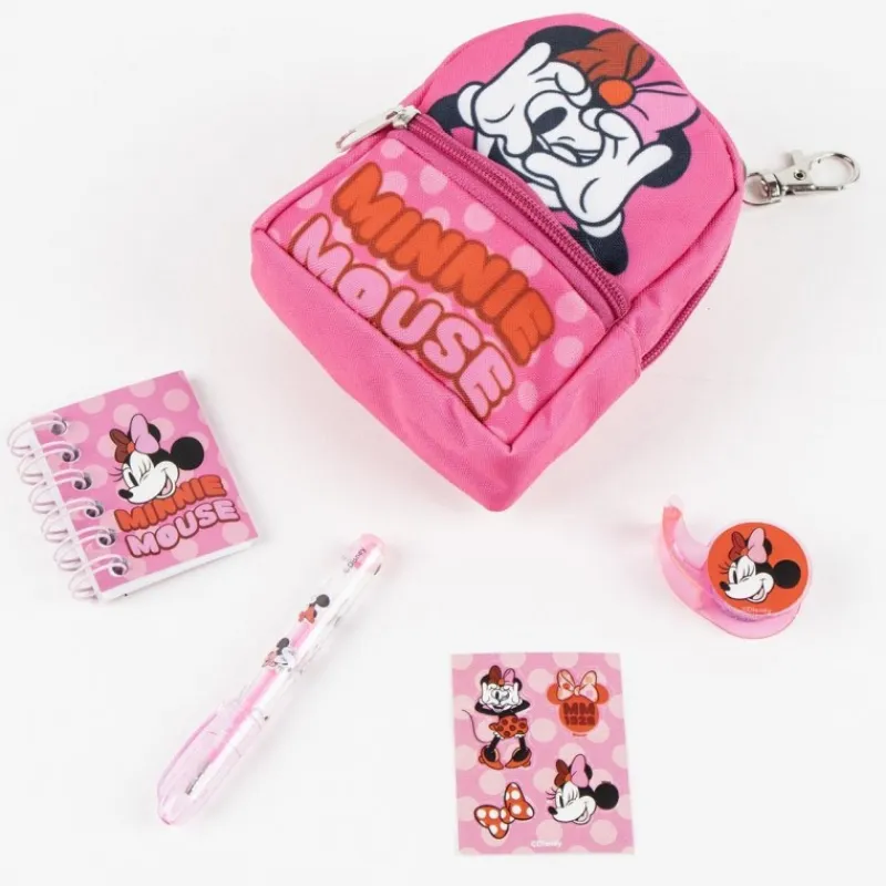 Set de Papelería Minnie Mouse Multicolor con Minimochila Disney Para Niñas|Para El Cole