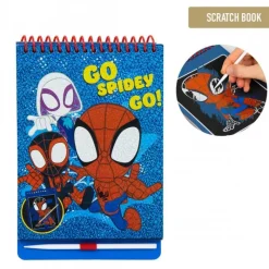 Outlet Set de Papelería Scratch Book Spidey - Perfecto para Niños Creativos Para El Cole