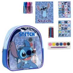 Cerdá Kids Para El Cole|Stitch Kids^Set de Papelería Stitch con Mochila Transparente