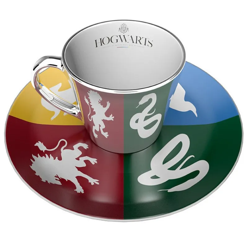 Abystyle Hufflepuff^Set de Taza y Plato de Café Harry Potter Hogwarts