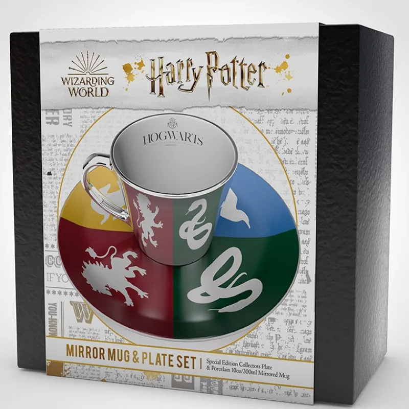 Abystyle Hufflepuff^Set de Taza y Plato de Café Harry Potter Hogwarts