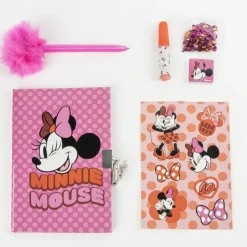 New Set Diario Minnie Mouse Multicomposition Multicolor Disney Para Niñas|Para El Cole