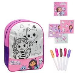 Cerdá Kids Tiempo Libre Kids|Juegos, Peluches Y Chuches ^Set DIY Mochila Gabby's Dollhouse Manualidades