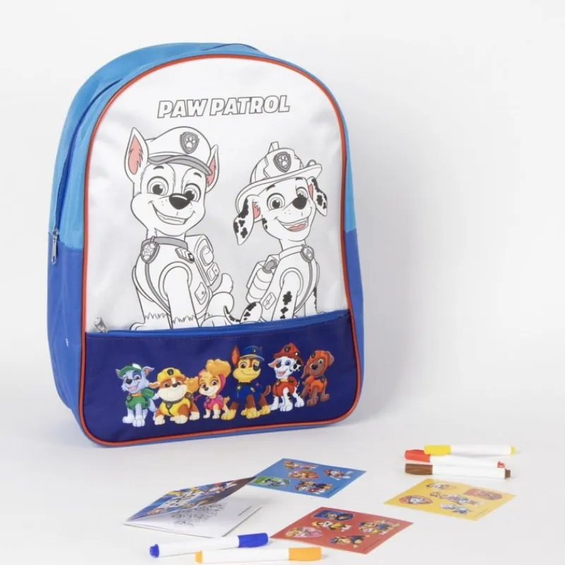 Clearance Set DIY Mochila Paw Patrol Color Azul 100% Poliéster Juguetes, Figuras Y Más Regalos Para Peques|Juegos, Peluches Y Chuches