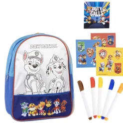 Clearance Set DIY Mochila Paw Patrol Color Azul 100% Poliéster Juguetes, Figuras Y Más Regalos Para Peques|Juegos, Peluches Y Chuches