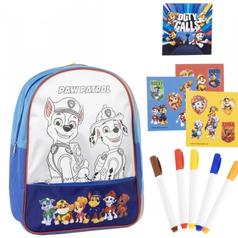 Clearance Set DIY Mochila Paw Patrol Color Azul 100% Poliéster Juguetes, Figuras Y Más Regalos Para Peques|Juegos, Peluches Y Chuches