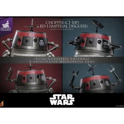 New Set Figuras Star Wars Chopper y BD-1 (Disfraz Imperial) 18 cm y 8 cm Regalos Star Wars Por Personaje |Replicas Y Coleccionismo Star Wars
