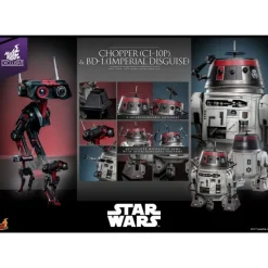 New Set Figuras Star Wars Chopper y BD-1 (Disfraz Imperial) 18 cm y 8 cm Regalos Star Wars Por Personaje |Replicas Y Coleccionismo Star Wars