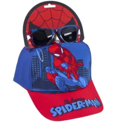 Niños Cerdá Kids Marvel Y Dc Para Niños|Ropa Y Téxtil: Cosas Que Ponerse Para Niños ^Set Gafas de sol y gorra Spiderman