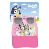 Cerdá Kids Accesorios Para El Pelo, Gafas De Sol Y Kits De Belleza Infantiles |Bluey^Set Gorra y Gafas de Sol Bluey Rosa Claro 53 cm