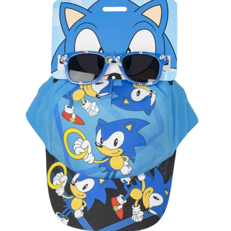 Niños Cerdá Kids Ropa Y Téxtil: Cosas Que Ponerse Para Niños ^Set Gorra y Gafas de Sol Sonic - ¡Luces con Estilo!
