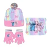 New Import Películas Y Personajes De Disney ·Lilo Y Stitch|Ropa Disney^Set Invierno Infantil Stitch - Gorro, Braga Polar y Guantes | Licencia Oficial Disney