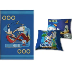 Otros Fabricantes Regalos Y Coleccionismo Para Gamers - Cosas De Videojuegos Míticos|Descuentos Gaming^Set manta y cojin Sonic