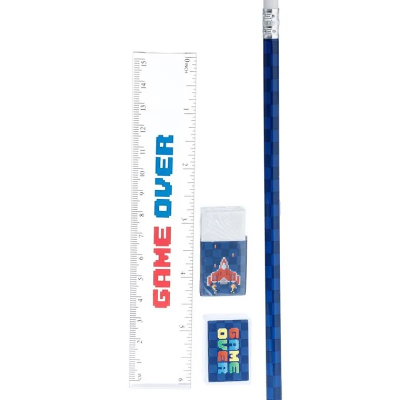 Puckator Regalos Y Coleccionismo Para Gamers - Cosas De Videojuegos Míticos|Descuentos Gaming^Set Papeleria Game Over Retrogaming