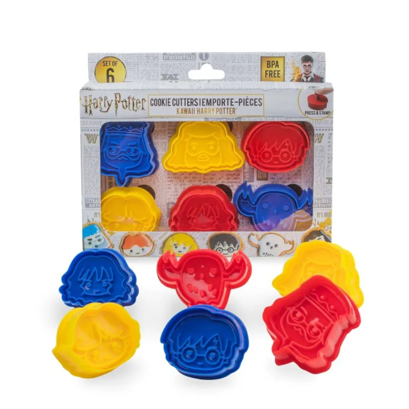 Cinereplicas Harry Potter Hogar^Set sellos para Galletas Harry Potter Kawaii