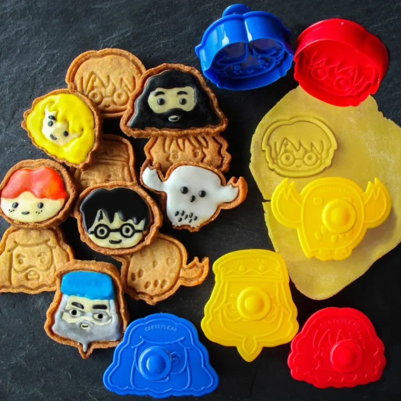 Cinereplicas Harry Potter Hogar^Set sellos para Galletas Harry Potter Kawaii