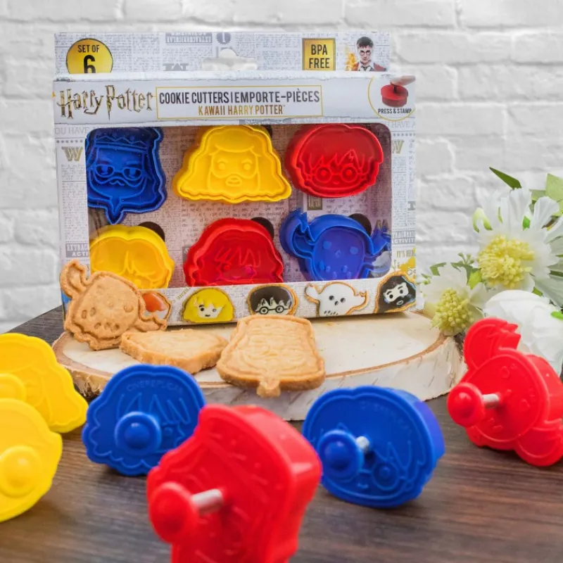 Cinereplicas Harry Potter Hogar^Set sellos para Galletas Harry Potter Kawaii