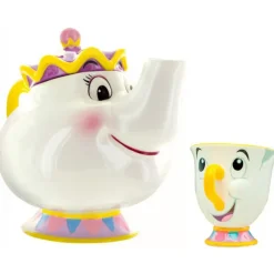 Sale Set Sra. Potts y Chip Taza y Tetera La Bella y la Bestia Películas Y Personajes De Disney ·La Bella Y La Bestia|Disney Hogar