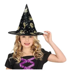 New Sombrero de Bruja Negro Halloween Infantil Sombreros Y Cascos Para Disfraces |Accesorios Halloween Y Terror