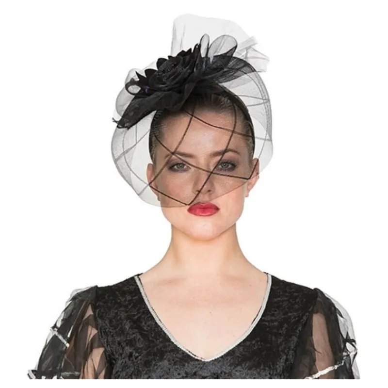 Hot Sombrero de Viuda con diadema Accesorios Halloween Y Terror