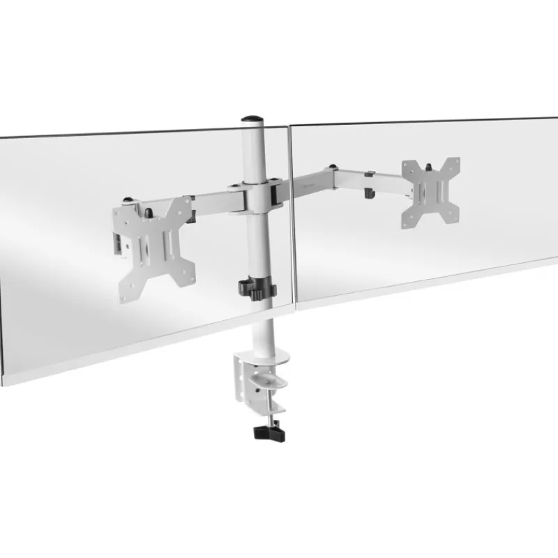 Clearance Soporte de Monitor Dual 27” Blanco Monitores Gaming