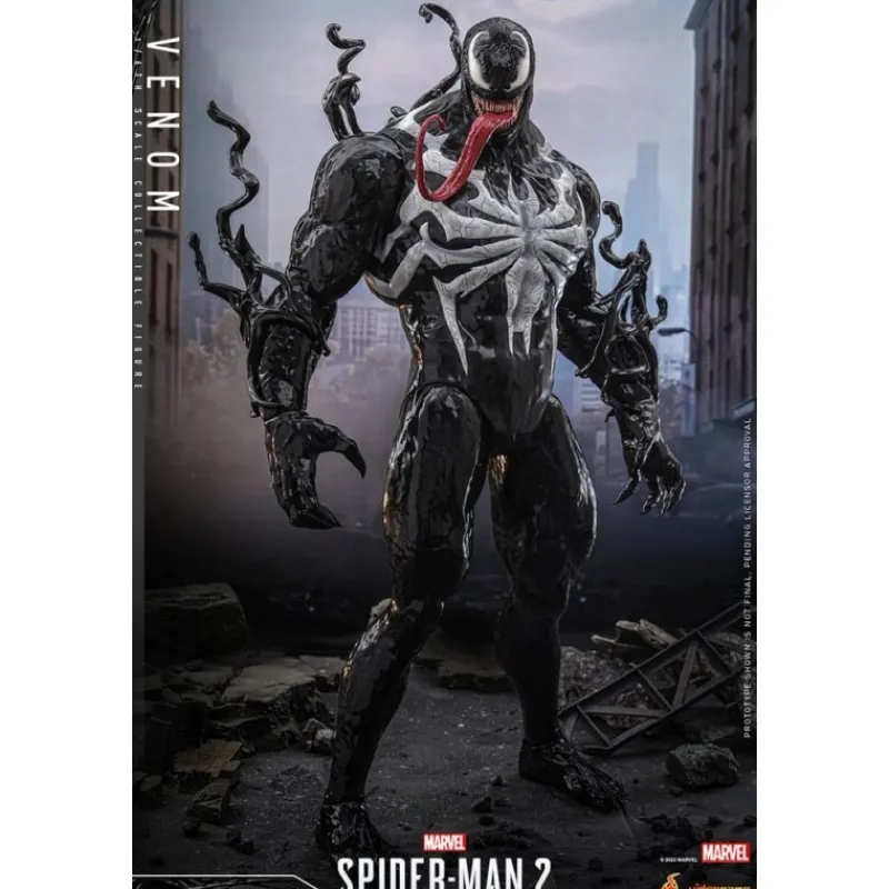 Hot Toys Cosas De Villanos Marvel|Superhéroes Marvel^Spider-Man 2 Figura Videogame Masterpiece 1/6 Venom 53 cm