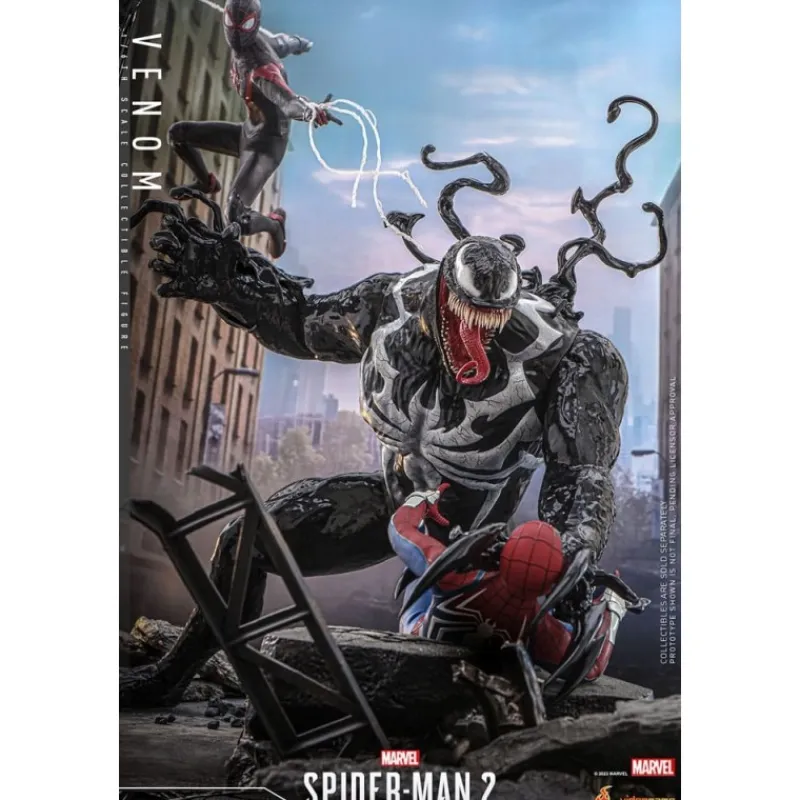 Hot Toys Cosas De Villanos Marvel|Superhéroes Marvel^Spider-Man 2 Figura Videogame Masterpiece 1/6 Venom 53 cm