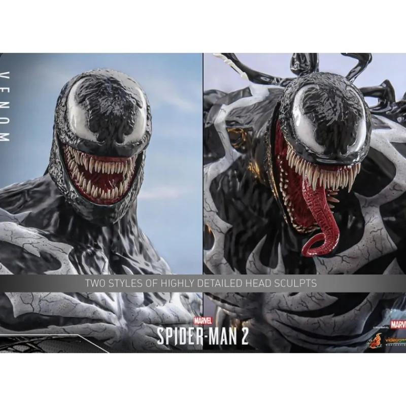 Hot Toys Cosas De Villanos Marvel|Superhéroes Marvel^Spider-Man 2 Figura Videogame Masterpiece 1/6 Venom 53 cm
