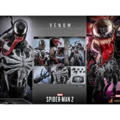 Hot Toys Cosas De Villanos Marvel|Superhéroes Marvel^Spider-Man 2 Figura Videogame Masterpiece 1/6 Venom 53 cm