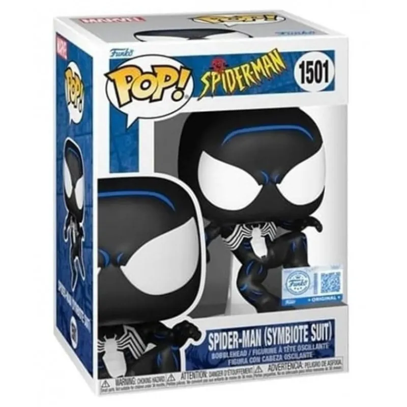Funko Superhéroes Marvel|Funko Marvel^Spider-Man POP! Marvel Figura Vinilo Black Suit Spidey 9 cm