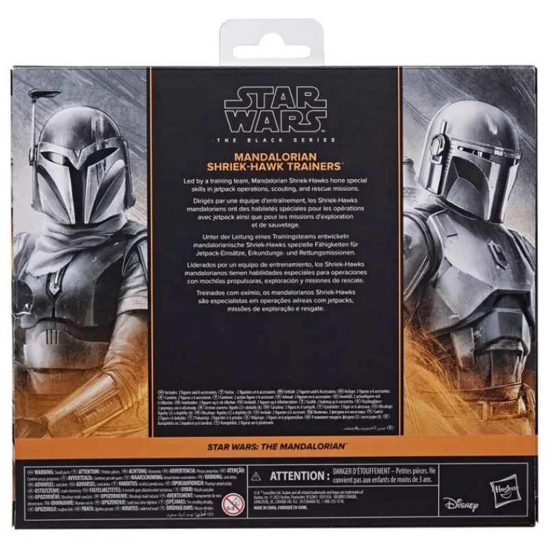Hasbro The Mandalorian^Star Wars: Black Series Pack 2 Figuras Shriek-Hawk Trainers