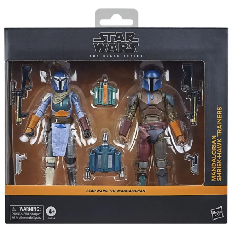 Hasbro The Mandalorian^Star Wars: Black Series Pack 2 Figuras Shriek-Hawk Trainers