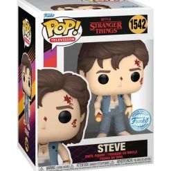 Funko Stranger Things^Stranger Things Figura POP! TV Battle Damaged Steve Exclusiva 9 cm