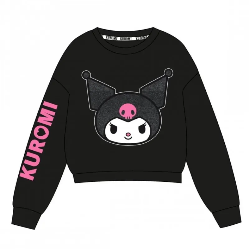 Sudadera Cotton Brushed Hello Kitty Kuromi para Niños 6-14 Años Niños Ropa Y Téxtil: Cosas Que Ponerse Para Niños