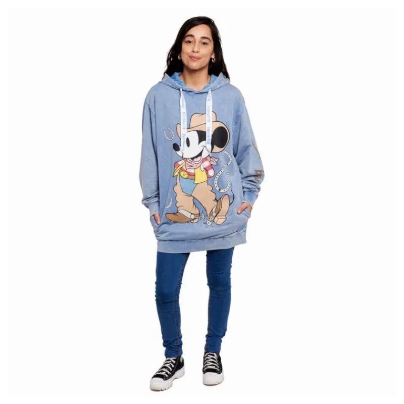 Loungefly Películas Y Personajes De Disney ·Mickey & Minnie|Ropa Disney^Sudadera Mickey Vaquero XL Dinsey
