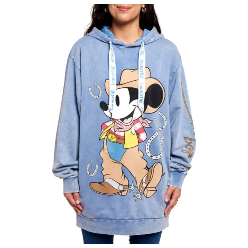 Loungefly Películas Y Personajes De Disney ·Mickey & Minnie|Ropa Disney^Sudadera Mickey Vaquero XL Dinsey